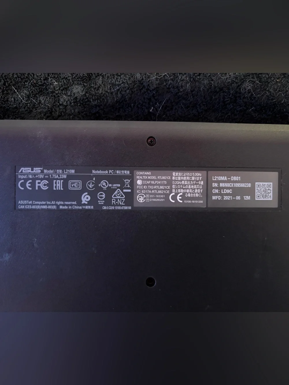ASUS L210MA Laptop